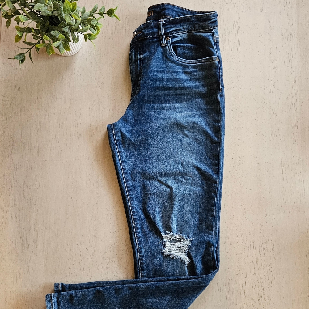 Kut from the Kloth Dark Blue Distressed Jeans
